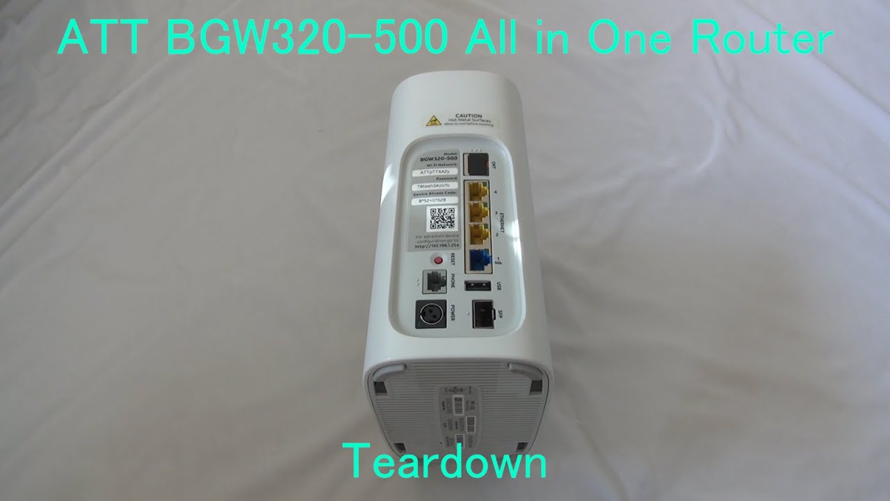 AT&T BGW320-500 WiFi 6 Gateway/Router Teardown