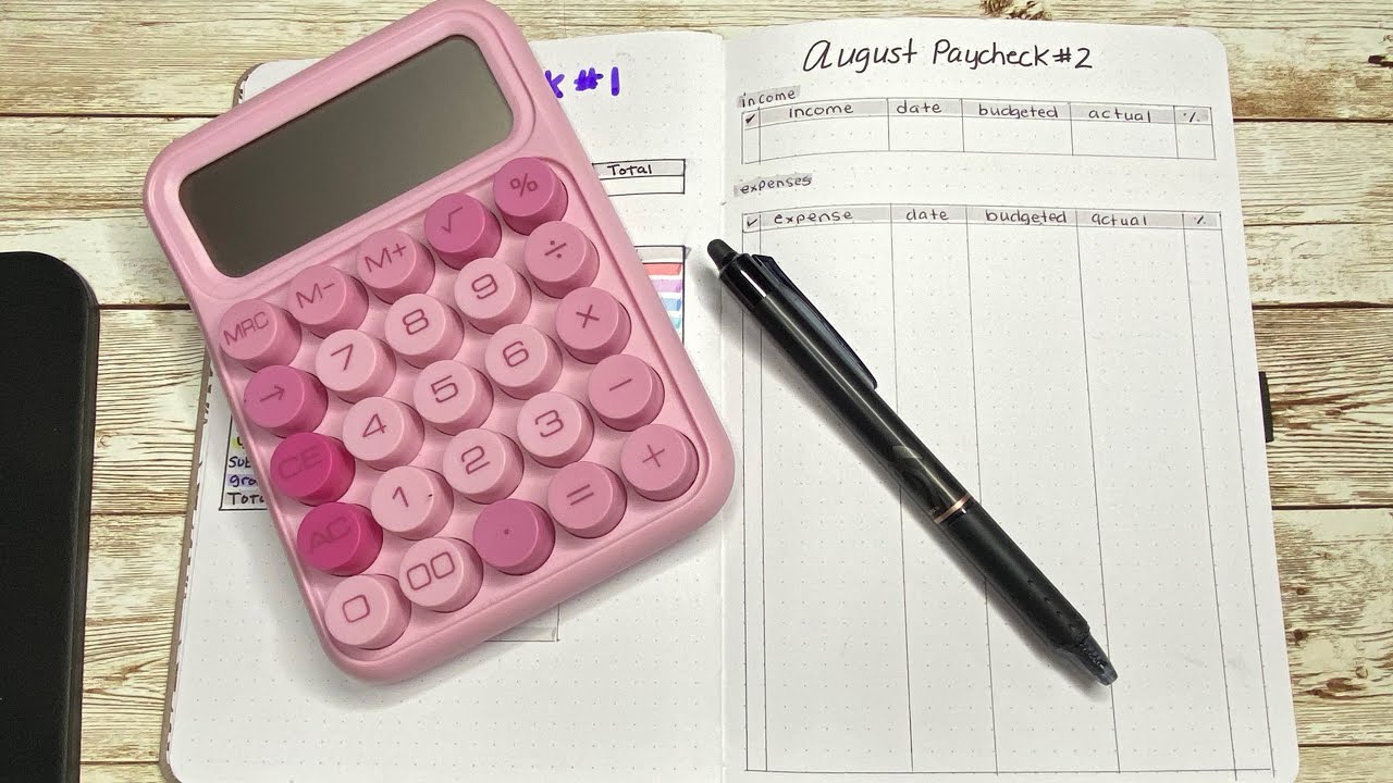 $1832 August Paycheck #2 Budget | Single Income Budget 