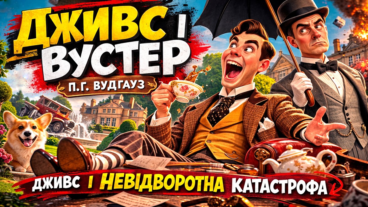 ПЕЛЕМ Ґ. ВУДГАУЗ - ДЖИВС І НЕВІДВОРОТНА КАТАСТРОФА | ДЖИВС І ВУСТЕР | КОМЕДІЯ #аудіокнигиукраїнською