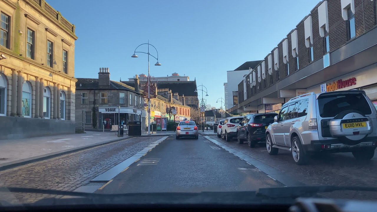 Driving in the West of Scotland - Airdrie to Coatbridge - December 2021