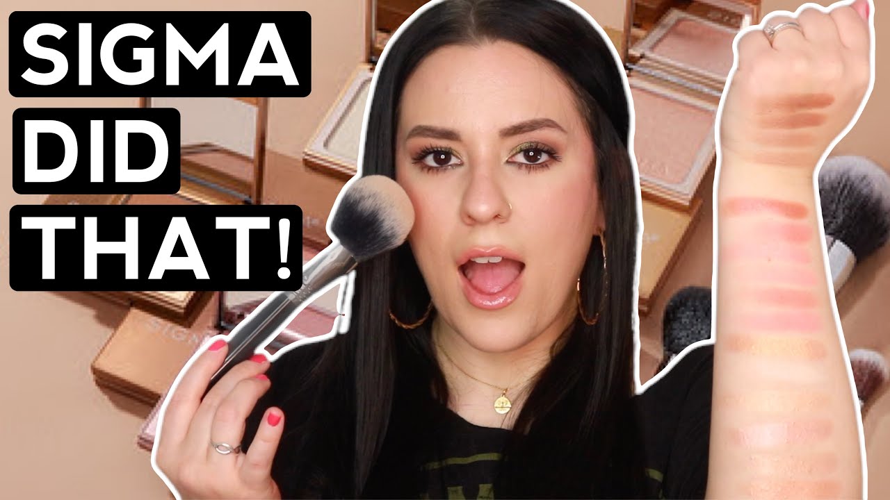 NEW SIGMA BLUSH BRONZERS & HIGHLIGHTS! Every shade swatched!