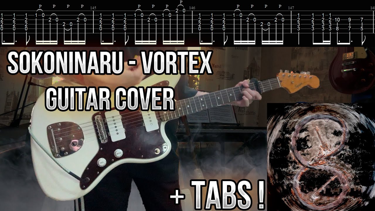 Sokoninaru - VortEx GUITAR COVER + TABs | How to play | そこに鳴る