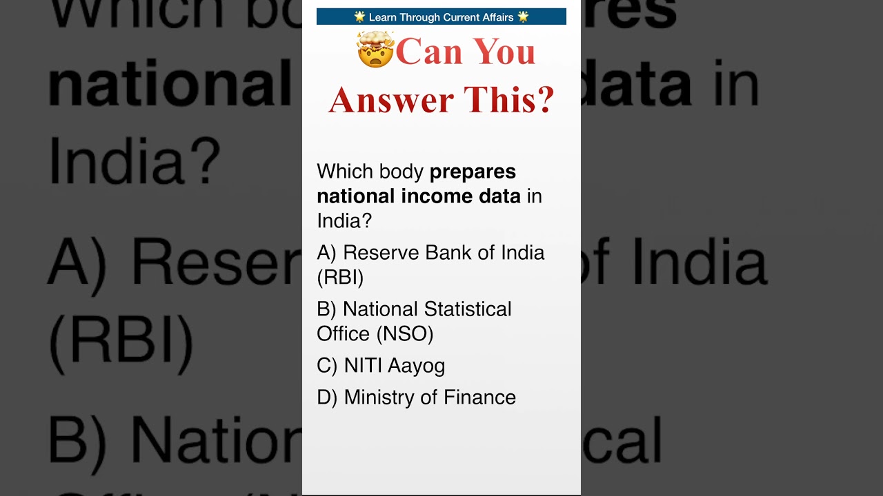 India&rsquo;s National Income Data? 📊 NSO&rsquo;s got it covered! #NSOIndia #nationalincome #shorts #trending