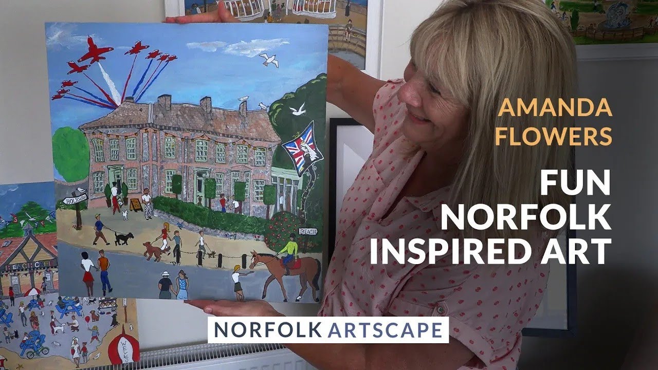 Amanda Flowers - Fun Norfolk inspired Art