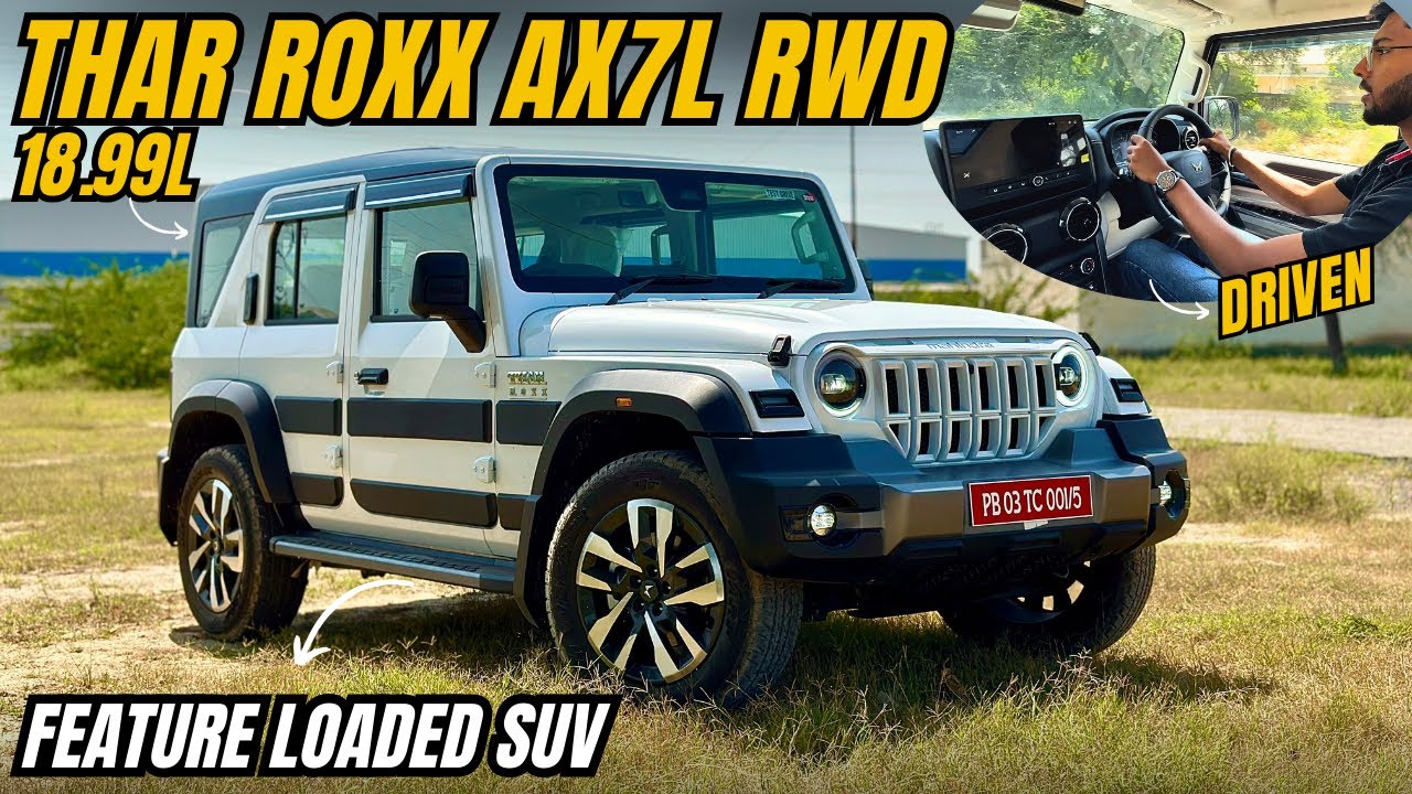Mahindra Thar Roxx AX7L RWD 2024 года, дизельная механическая коробка передач, топовая модель — м...