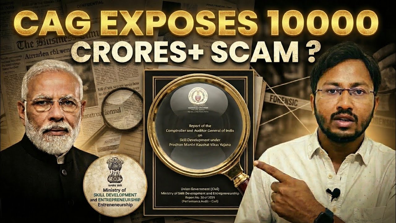 PMKVY Scam Exposed: CAG Uncovers Massive Loot in Skill India Scheme (₹10,000+ Crore Under Question)
