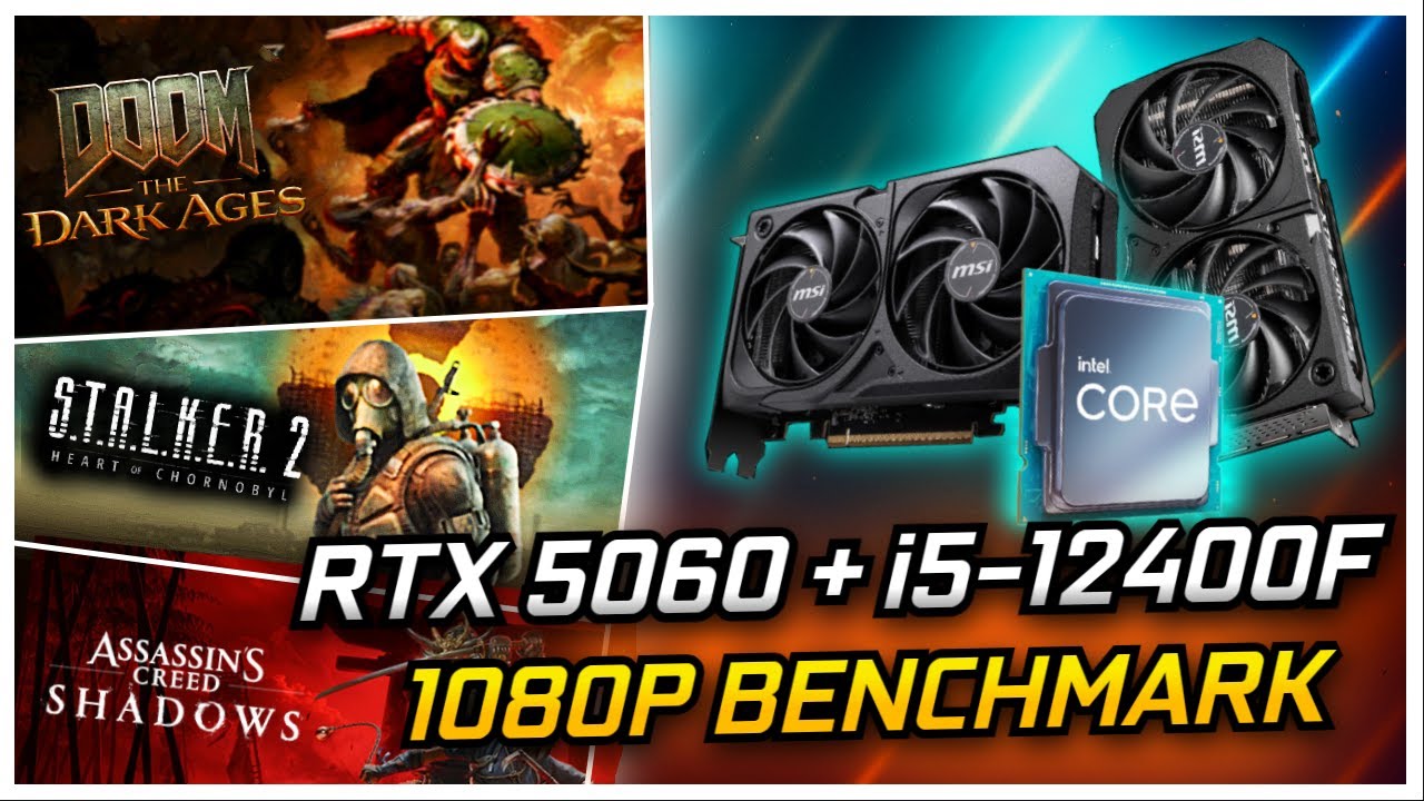RTX 5060 + i5 12400F | 7 Game Benchmark at 1080p [FPS Test]