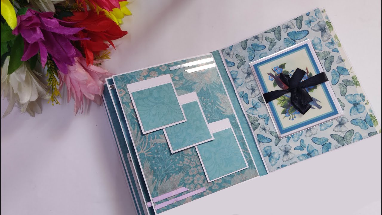 SCRAPBOOK TUTORIAL | BEAUTIFUL HANDMADE SCRAPBOOK ALBUM | SCRAPBOOK MAKING IDEAS