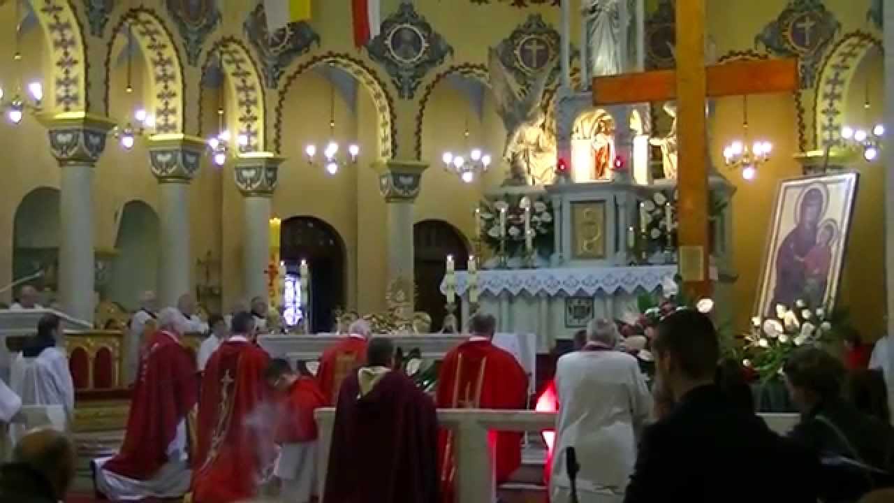 Ostr&oacute;w Wielkopolski  Krzyż Światowych Dni Młodzieży Pożegnanie Konkatedra Ostrowska 8 05 2014