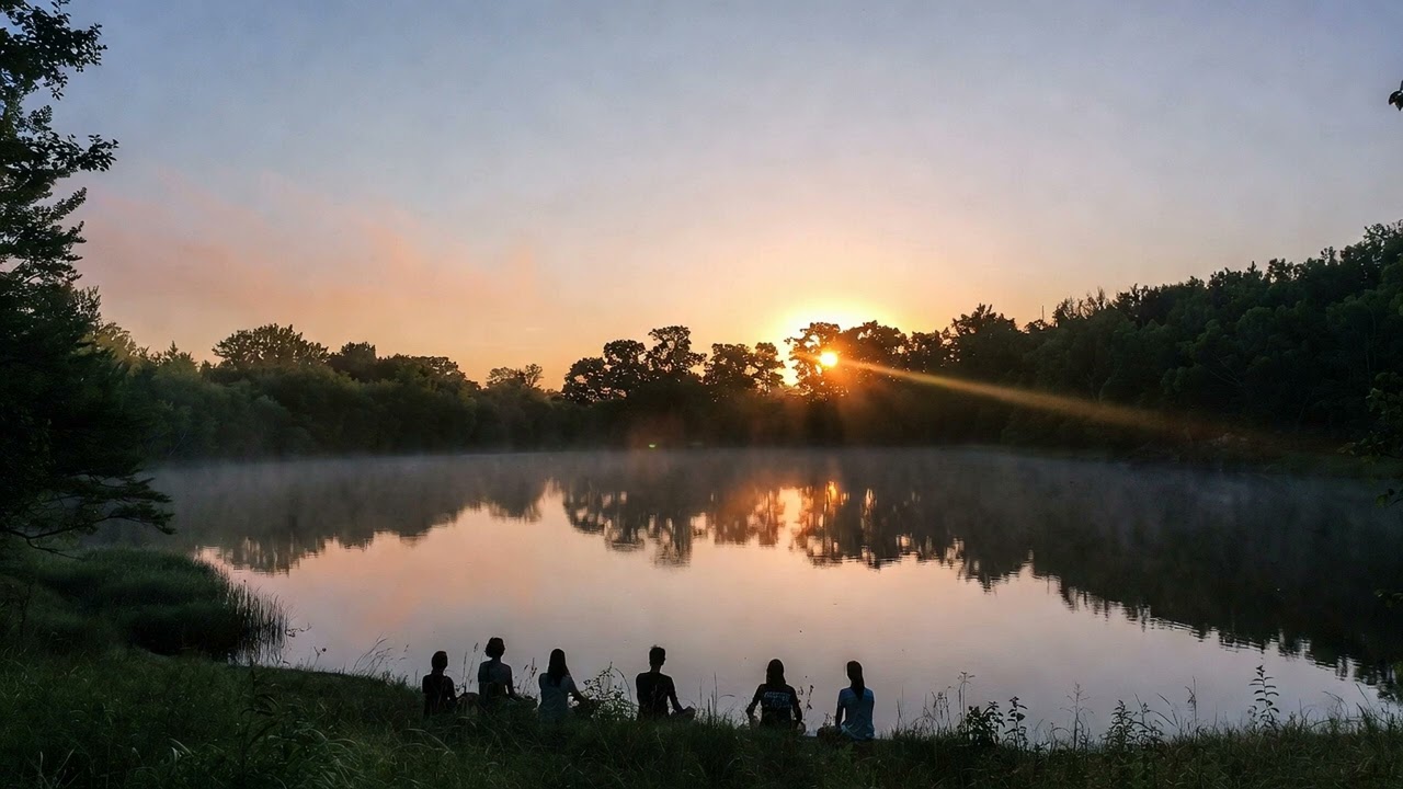 Sacred Morning Meditation by the Lake • Calm Music for Deep Mindfulness & Inner Peace(1hour)