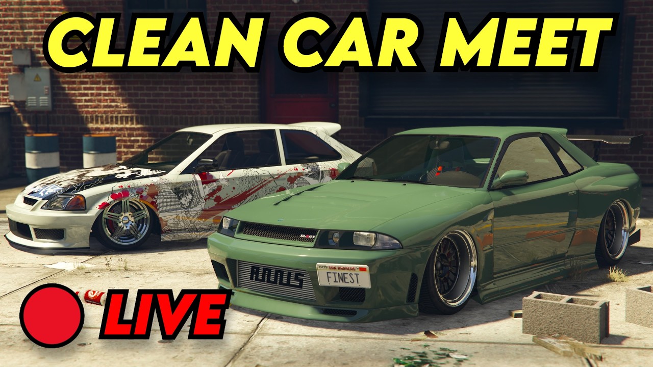 GTA 5 ONLINE LIVE 🔴 JDM CAR MEET | GTA 5 CAR MEET | Clean Builds (PS5)