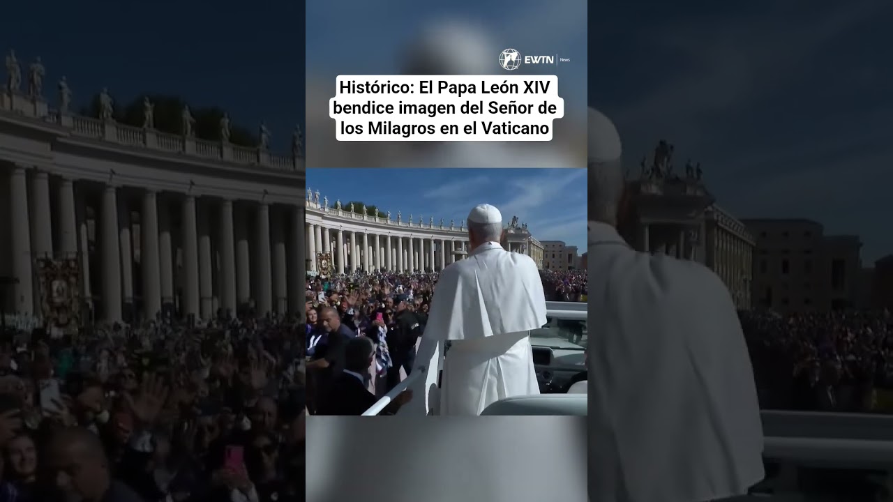 Hist&oacute;rico: El Papa Le&oacute;n bendice imagen del Se&ntilde;or de los Milagros en el Vaticano