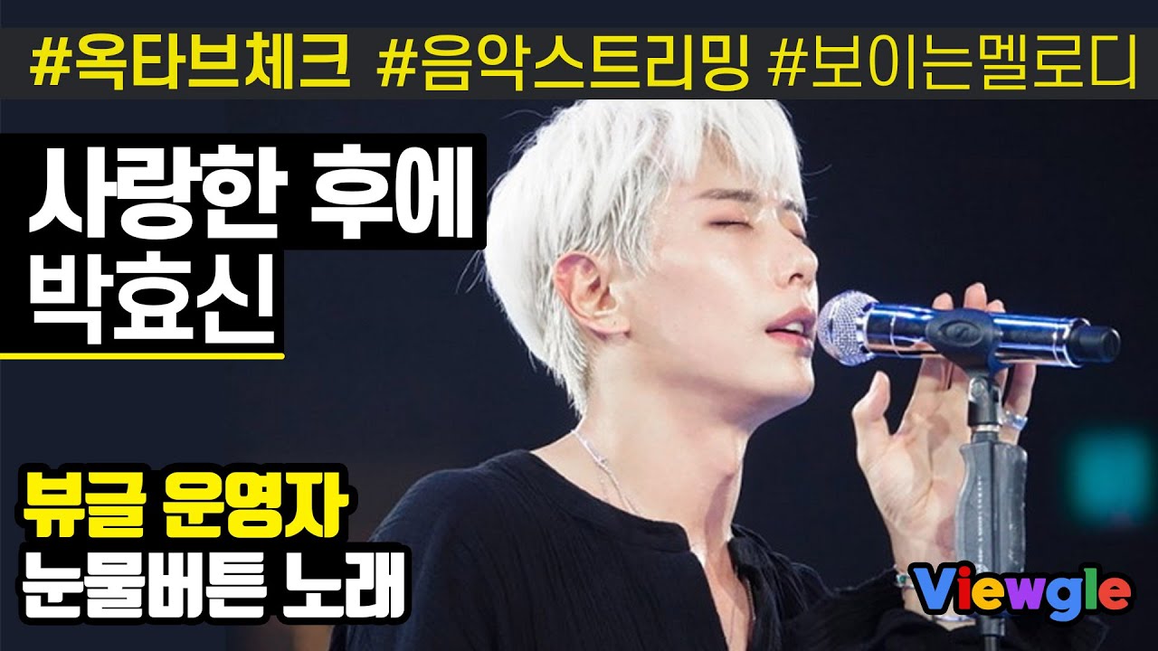 [보이는 멜로디] 박효신 - 사랑한 후에 옥타브 체크