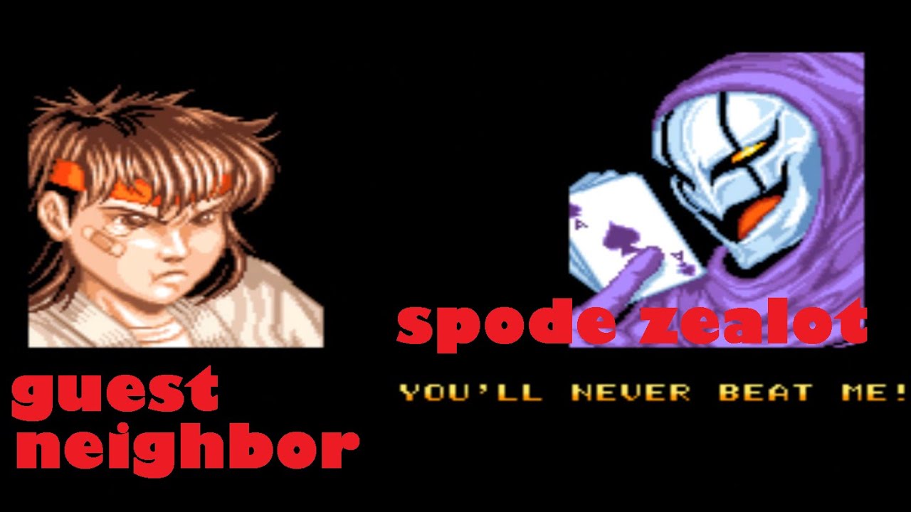 Fighter's History (MAME) Vs Spode Zealot 
