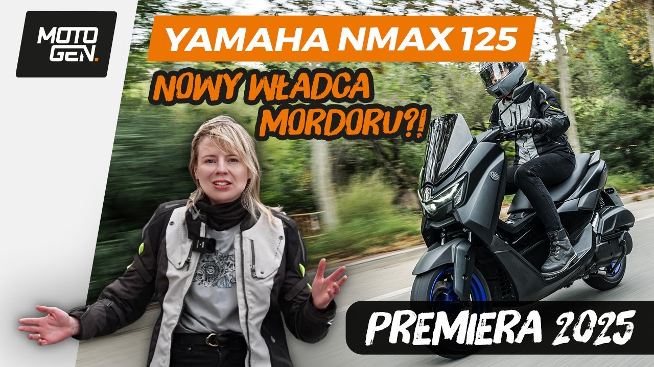 Yamaha NMAX 125 - nowość 2025! Nowy kr&oacute;l skuter&oacute;w 125 na prawko kat. B? (Tech MAX jest super!)