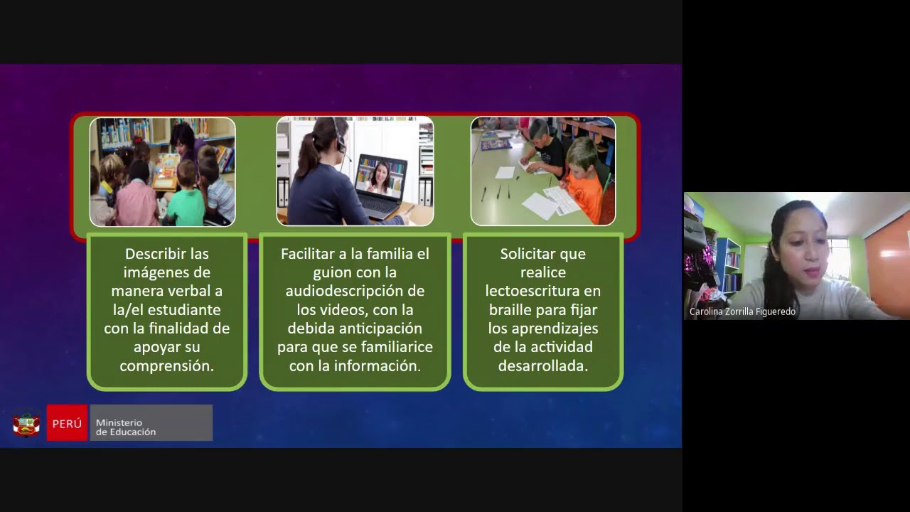 Minedu: Estrategias Pedagógicas en estudiantes con Discapacidad Visual