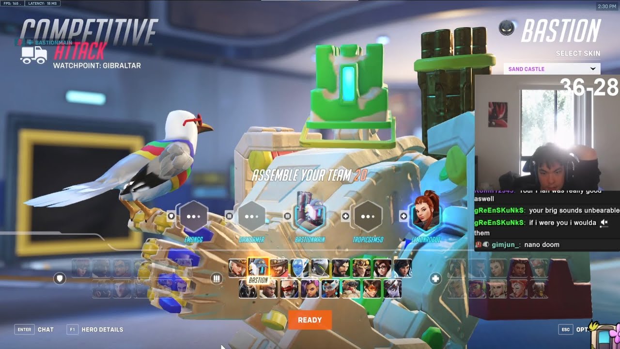 55 ELIMS AND 22K DMG! WHAT FLANKING BASTION LOOKS LIKE - BASTIONMAIN OVERWATCH 2 SEASON 7 TOP 500