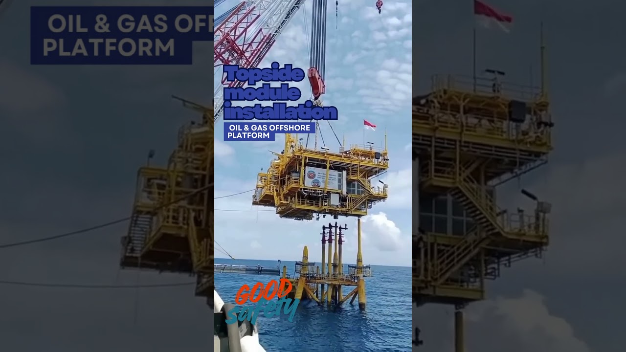 Offshore Drilling Module - Topside module installation #oilandgas #lng #epc #engineering #safety