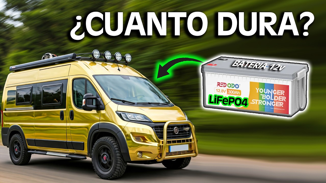 ¿Cuántas HORAS dura una batería 12V LiFePO4? ¡Prueba real: microondas, vitro, nevera y más!