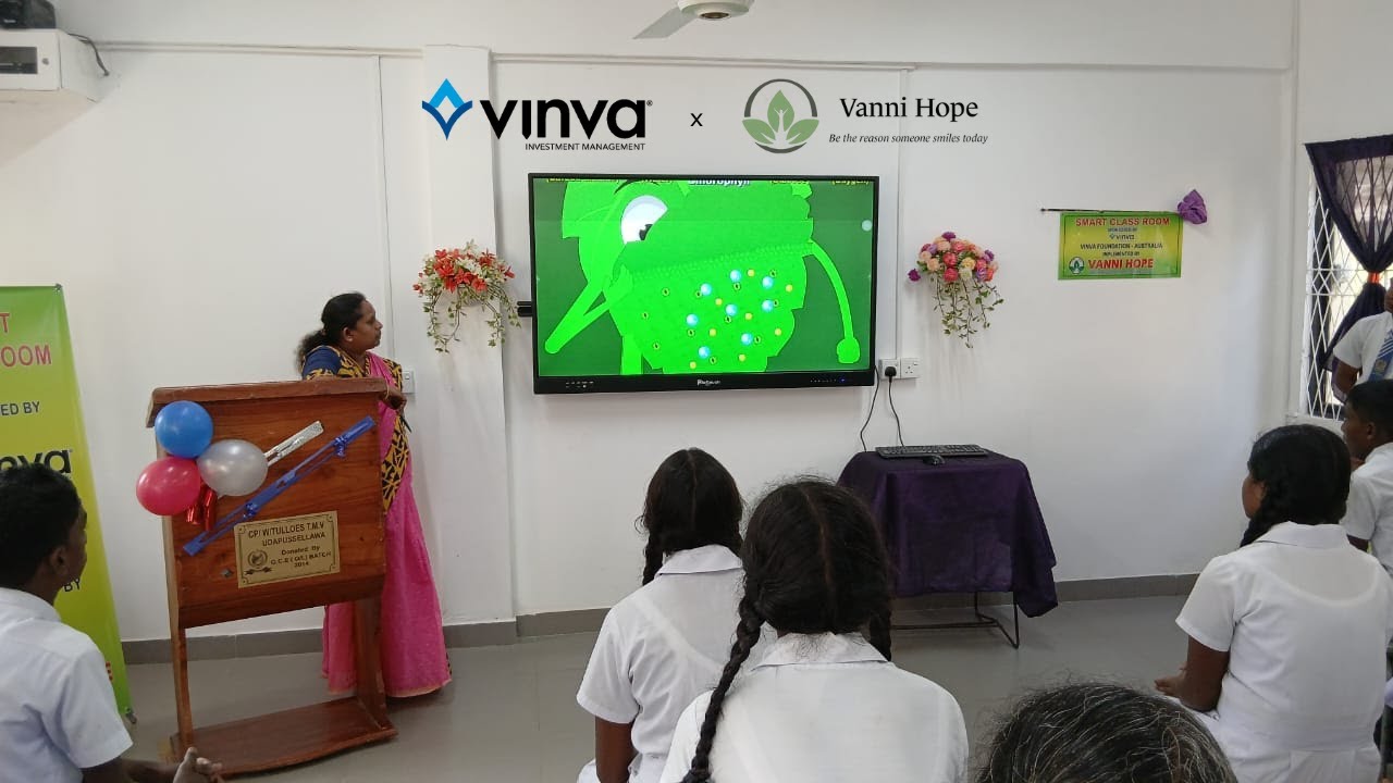 New Smart Classroom at Tulloes Tamil Maha Vidyalayam in Udapussellawa, Nuwara Eliya District
