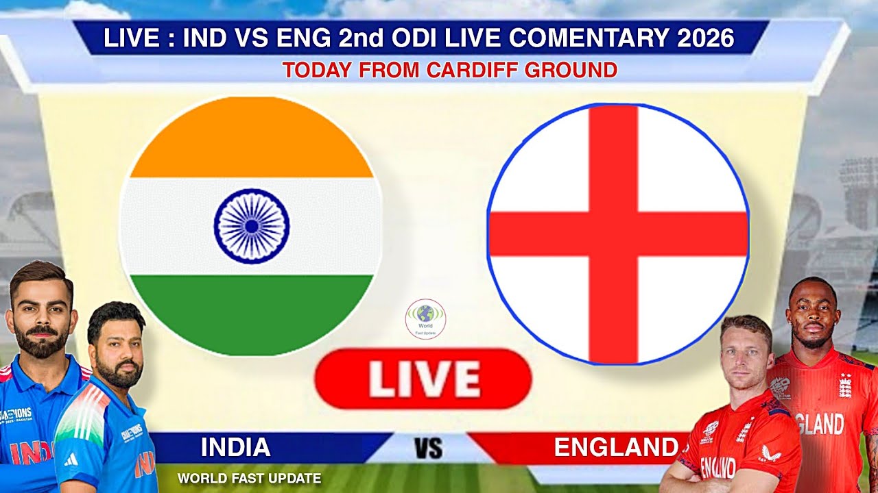 🔴 Live : India vs England 2nd Odi 2026 | Ind vs Eng Today Live 2nd Odi Match | Live Score Commentary