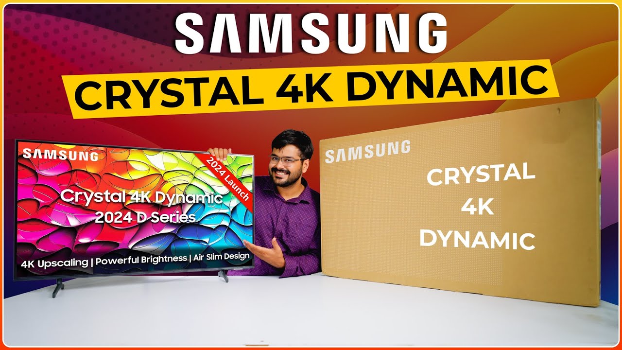 Samsung Crystal 4K Dynamic [2024 Model] 43 Inch Due80 TV 🌟 | Brighter Crystal TV Unboxing 🔥 Review