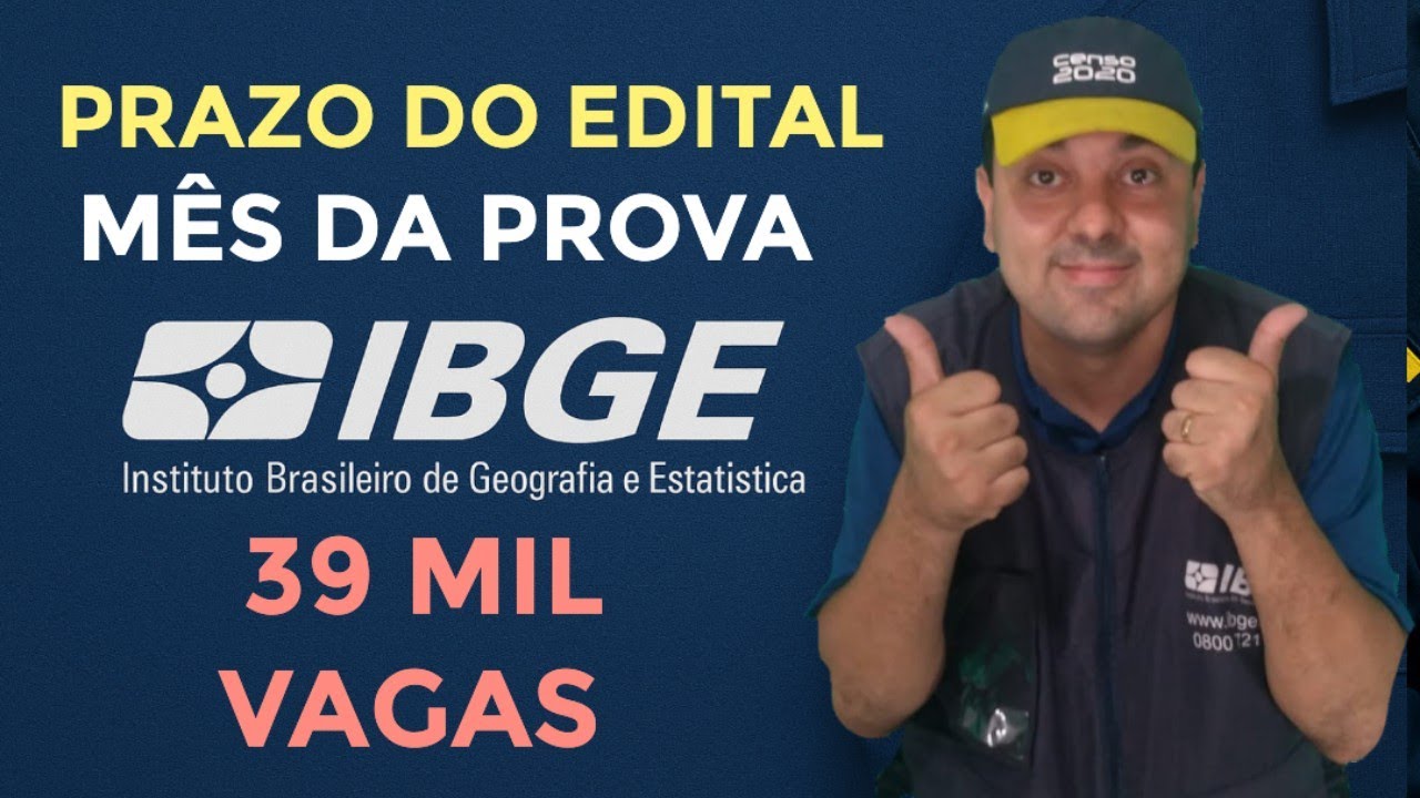 Saiu as datas do NOVO CONCURSO IBGE com 39 mil vagas