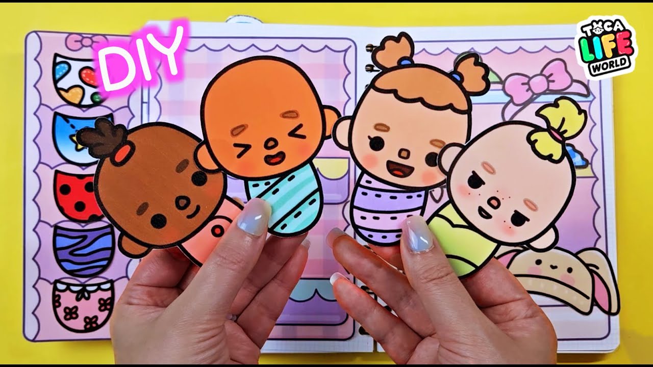 Paper diy ✨ Toca boca Baby Book👶Ready to go out #asmr #diy #종이놀이