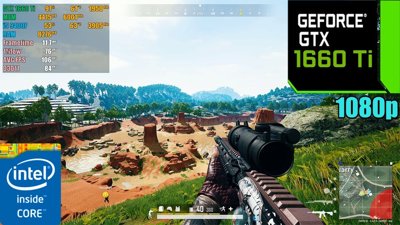 PUBG : GTX 1660 Ti