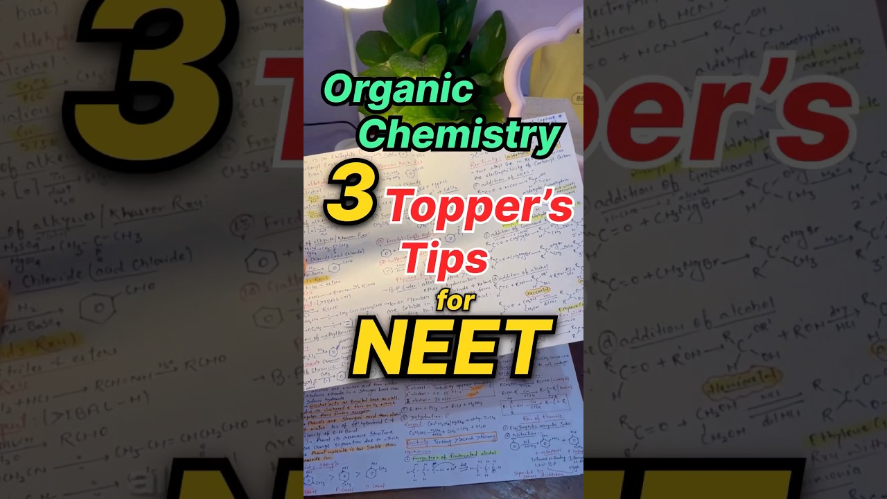 ⚠️*3 Golden🏅 Hacks* for NEET Organic Chemistry| Score 60/60 marks⁉️😱 #neet #mbbs #motivation #shorts