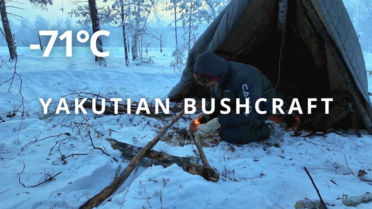 –49°C (-56°F) Solo Winter Survival in Siberia | Building Shelter at