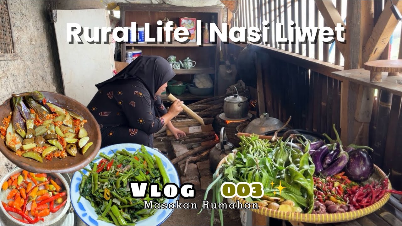Nasi Liwet Ditengah Gemuruh Hujan di Pedesaan #indonesianfood #sundanesefood 