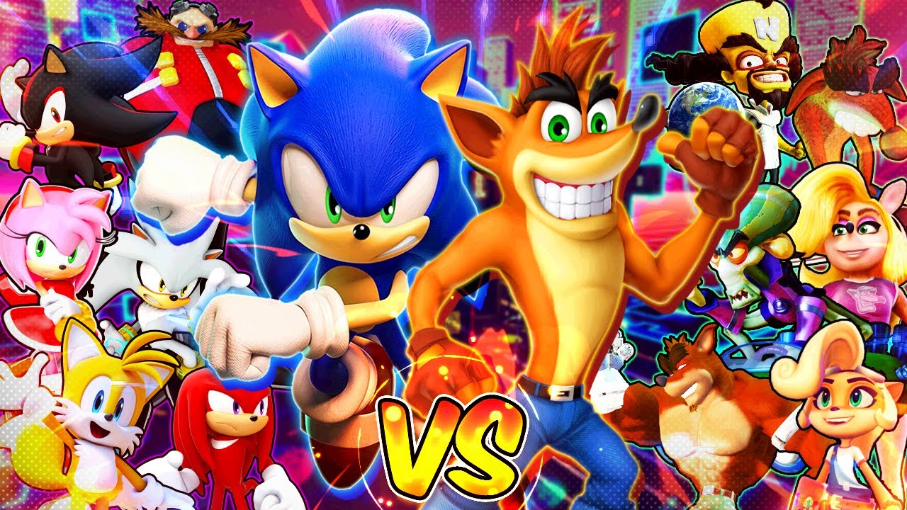 CRASH BANDICOOT VS SONIC THE HEDGEHOG RAP | Ernigolas con grandes artistas (Prod. Nahue R) MACRO RAP