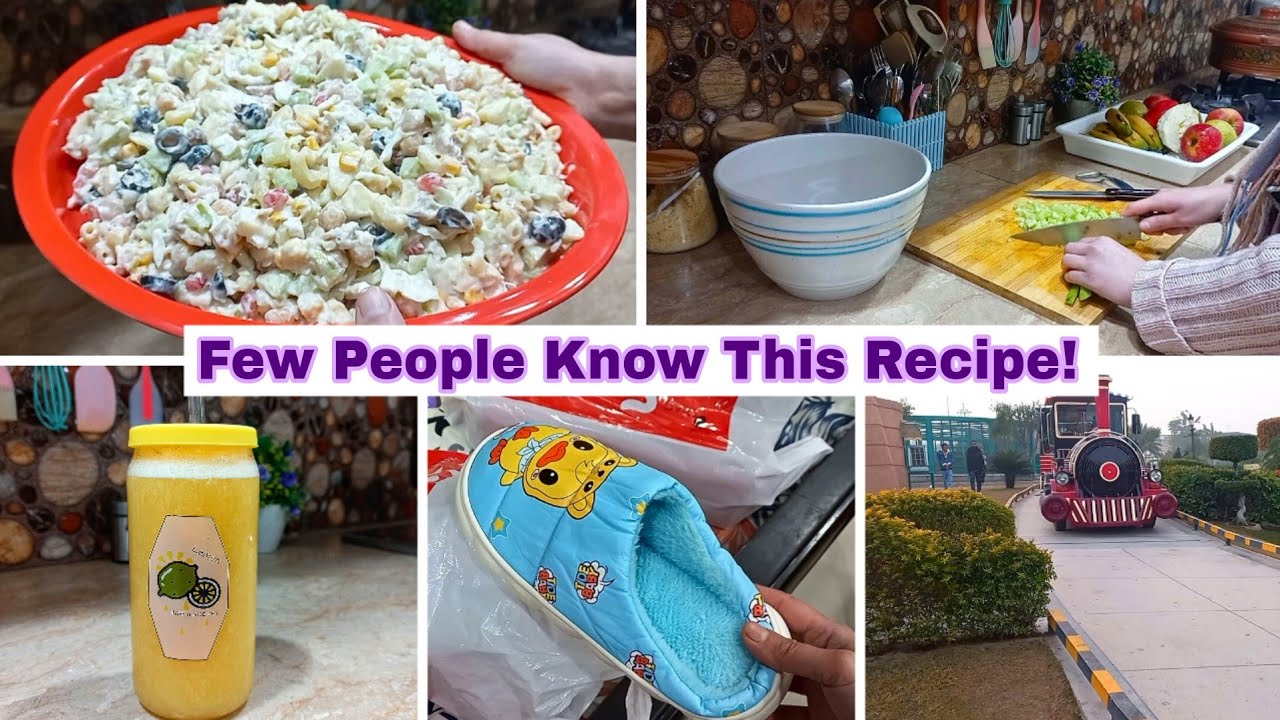 Few People Know This Recipe! Healthy Salad Recipe For Vegetarians | Mini Shopping & Outing Vlog