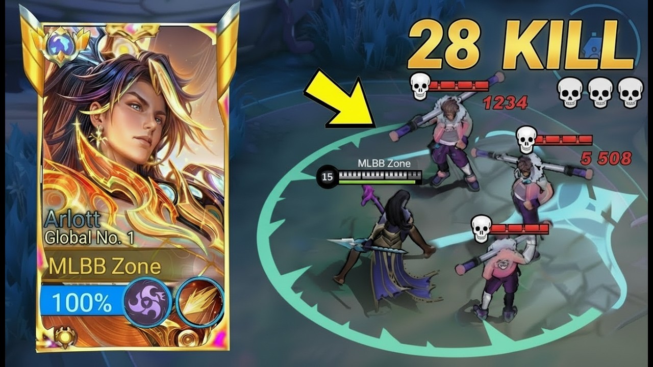 THIS ARLOTT PASSIVE ONE-SHOT TRICK MAKES LATE GAME META HEROES COMPLETELY USELESS!! 😱🔥 | MLBB