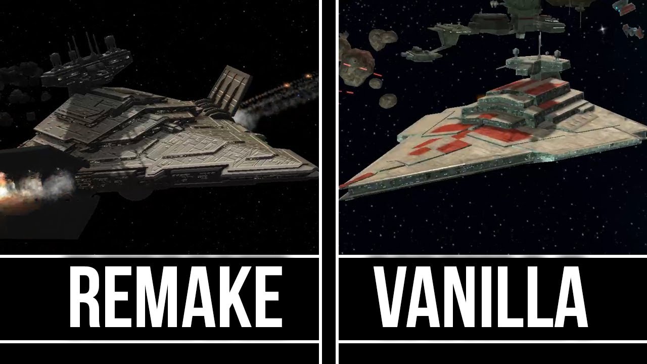 Star Wars Empire at War  - Remake Vs Classic   (Imperial Fleet)