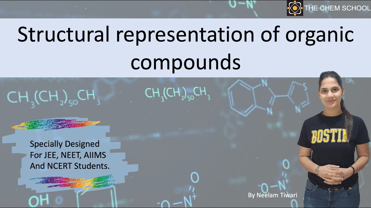 Structural representation of organic compounds (Class 11, NEET, JEE, CET, NCERT Part-2)