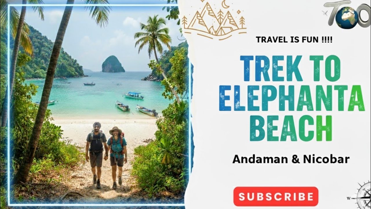 Tracking to Elephanta Beach 🌴#shorts #elephantabeach #tracking #travelworldonline