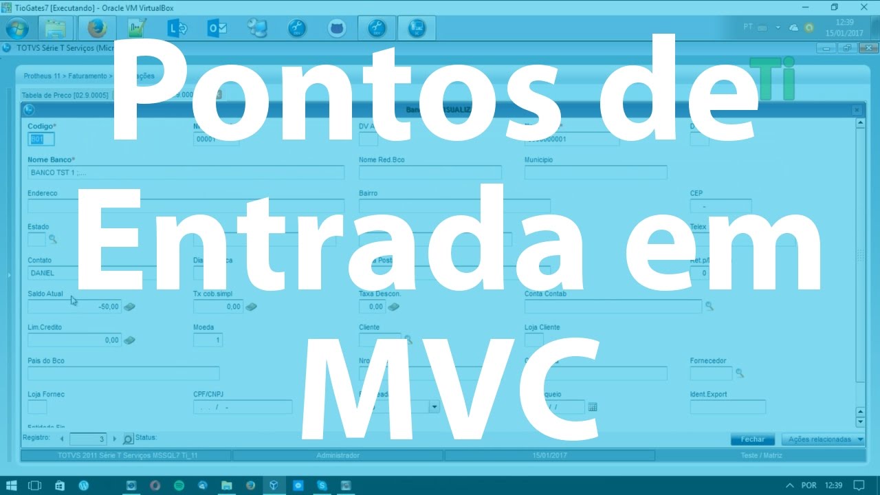 AdvPL 023 - Pontos de Entrada em MVC