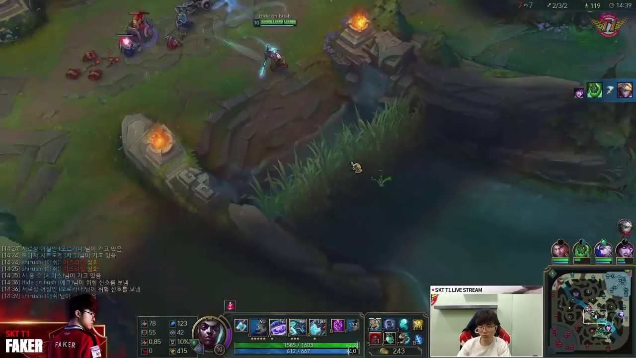 Faker’s Ekko showing standard aggro pingpong! Took both the kill and life![ Full Game ]