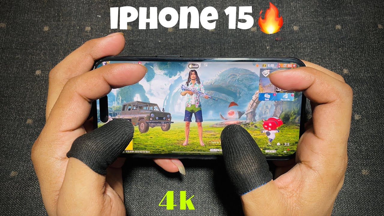 iPhone 15 HANDCAM 🔥 | HDR + Extreme BGMI Gaming Test 😊 | New update Livik Gameplay!