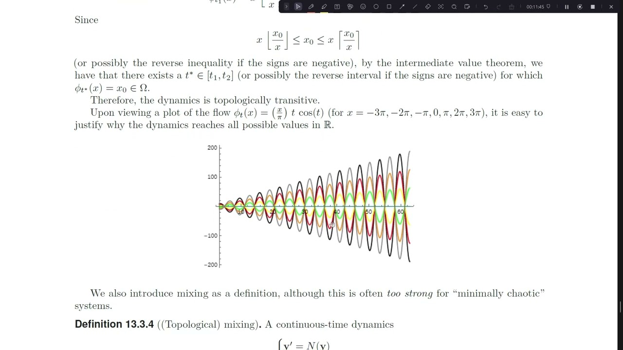 Chaos II - topological transitivity, mixing, and dense periodic points