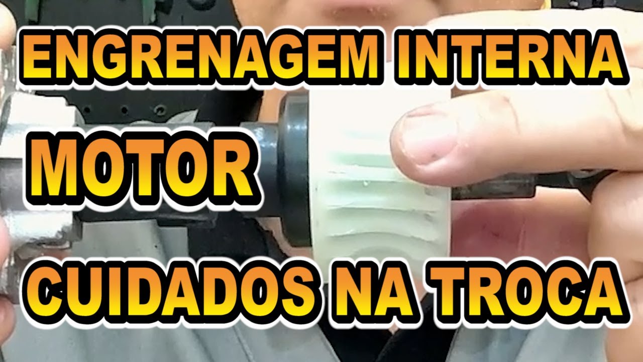 Trocar engrenagem interna motor portão automático . Cuidados com as buchas do mancal e graxa.