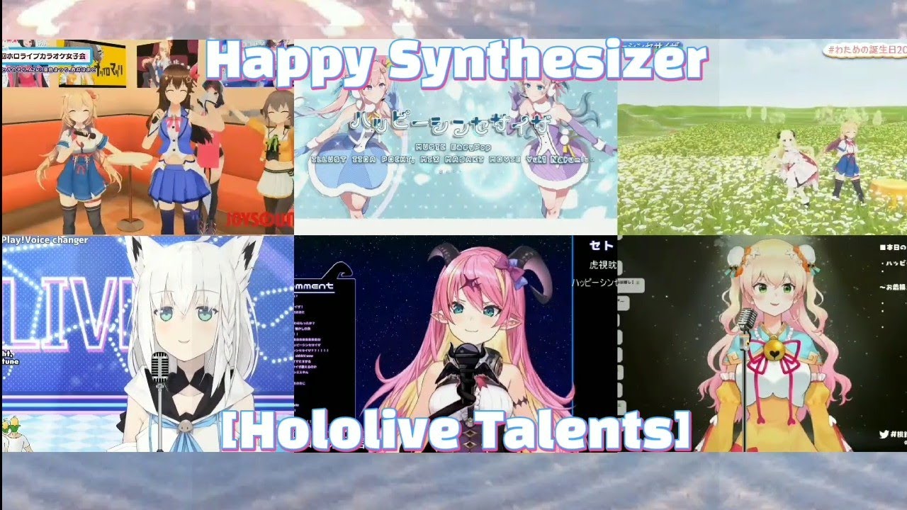 【Hololive Sings】Happy Synthesizer