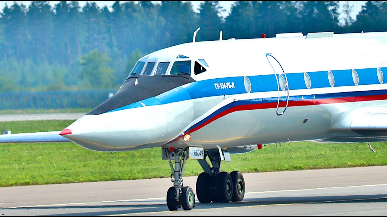 Редчайший Туполев Ту-134УБЛ ВИП-салон. RF-66049 в действии.