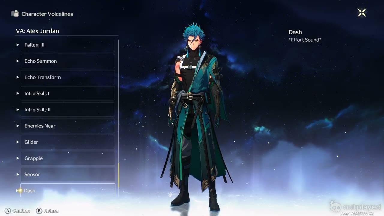 Wuthering Waves Jiyan Voice lines