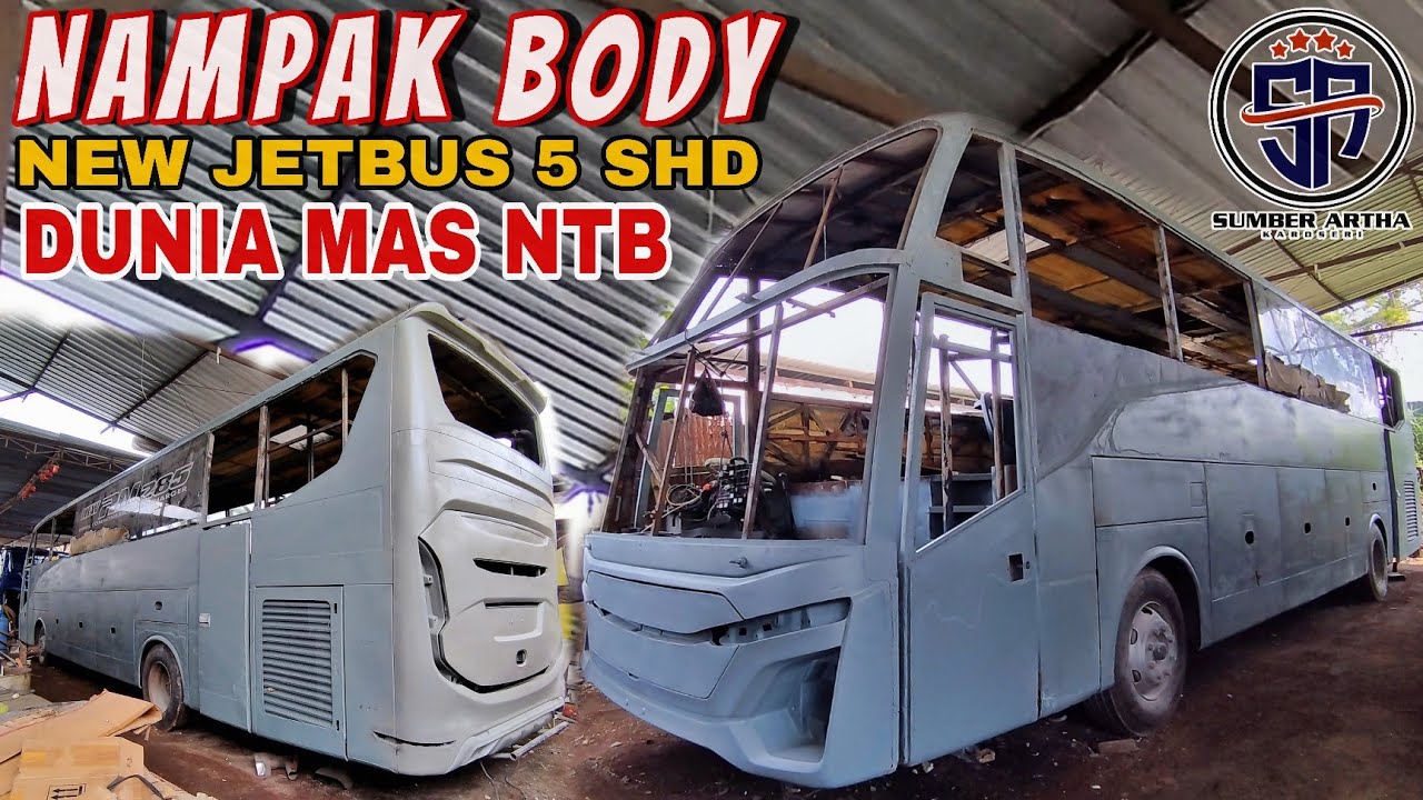 JETBUS 5 DUNIA MAS‼️PROSES PENDEMPUL AWAL PADA BODY BUS ASAL NTB DI SUMBER ARTHA KAROSERI MALANG