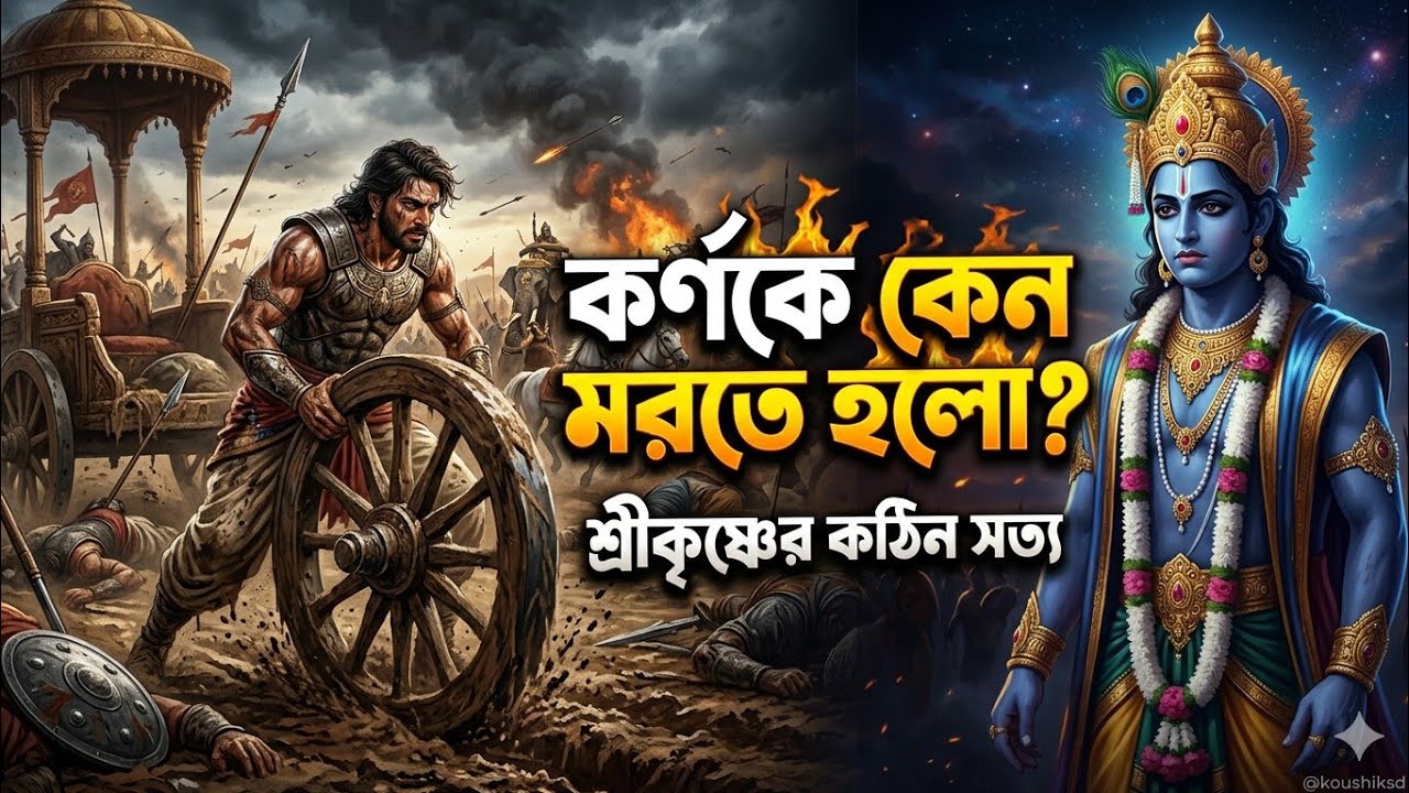 কর্ণ কি সত্যিই অভিশপ্ত ছিলেন? ভগবান শ্রীকৃষ্ণের দেওয়া জীবন শিক্ষা | Mahabharat Krishna Vani