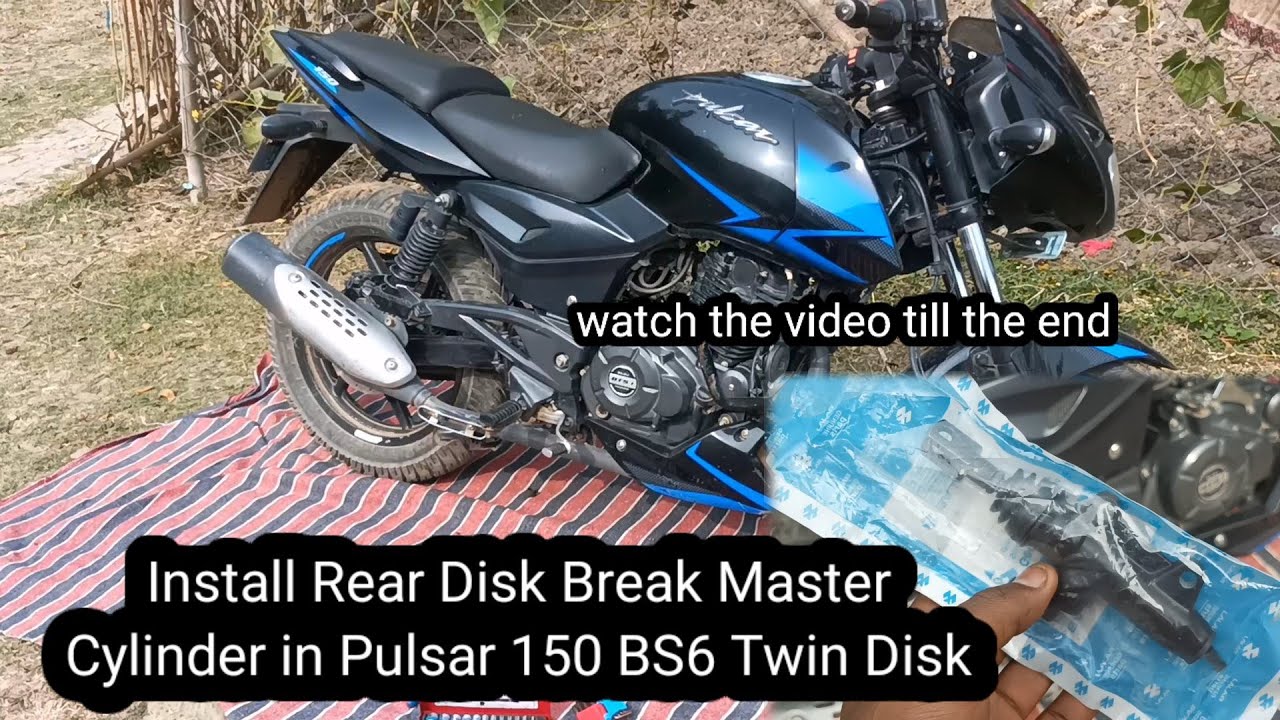 Install Rear Disk Break Master Cylinder in Pulsar 150 BS6 Twin Disk