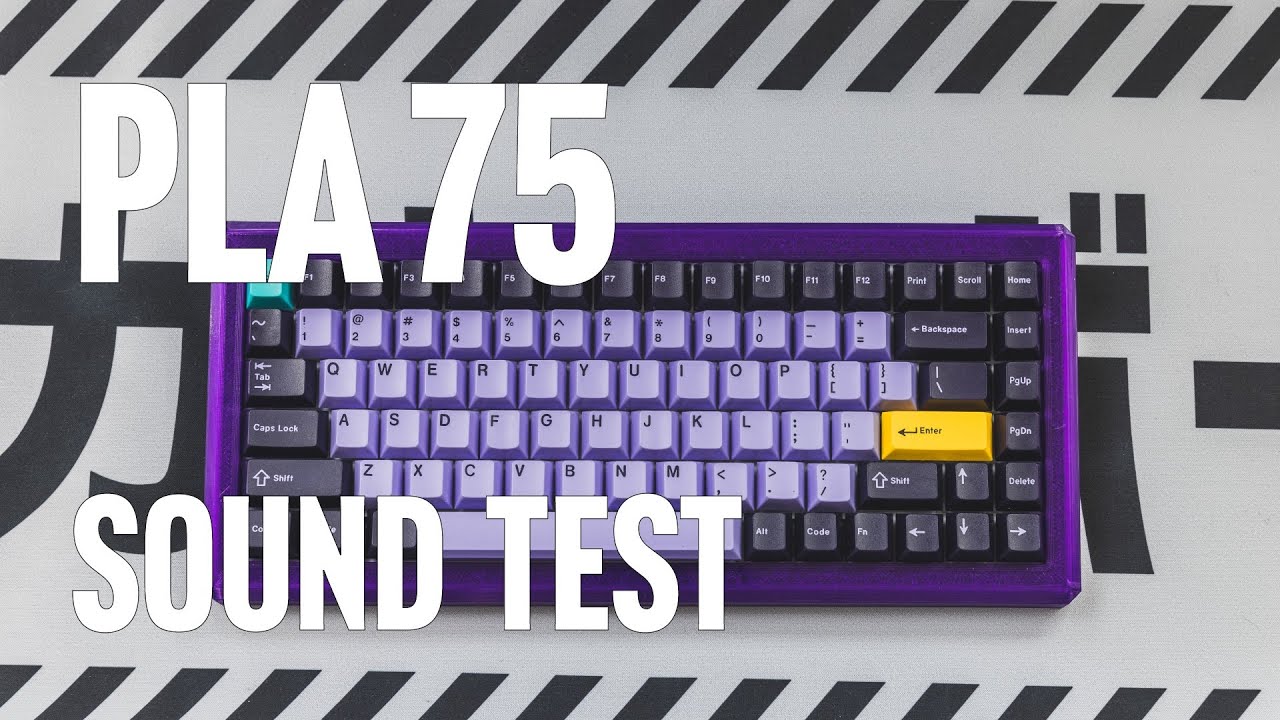 PLA75 with Unholy Panda and FR4 Plate Sound Test | sampakpak